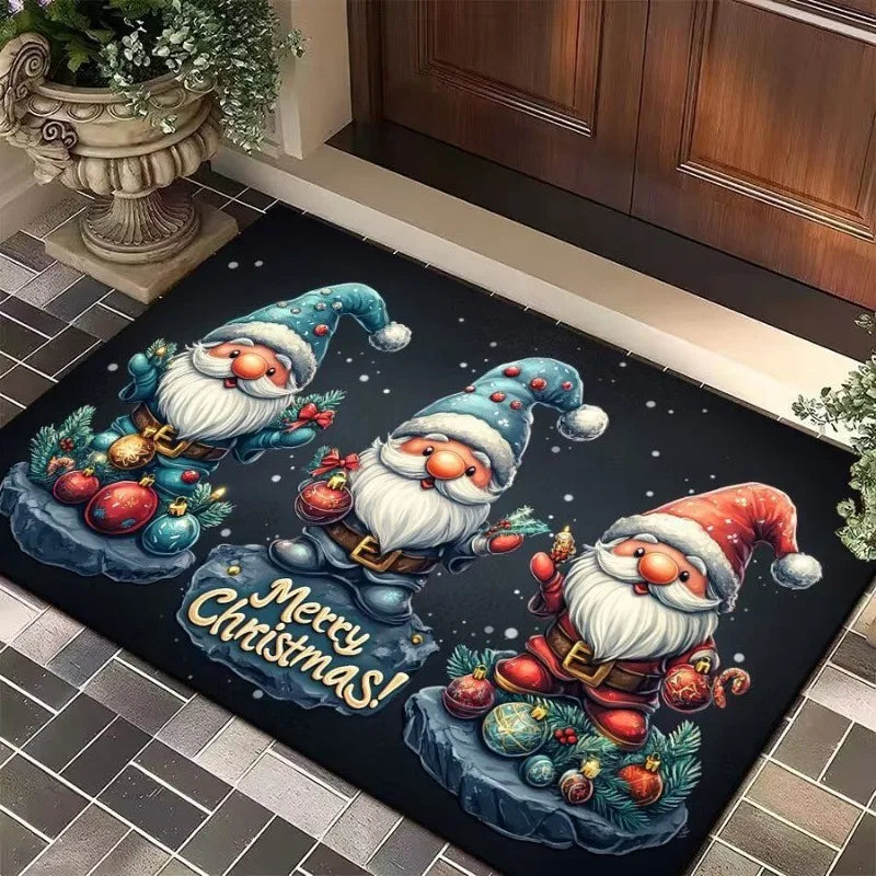 Christmas Flannel Welcome Doormat