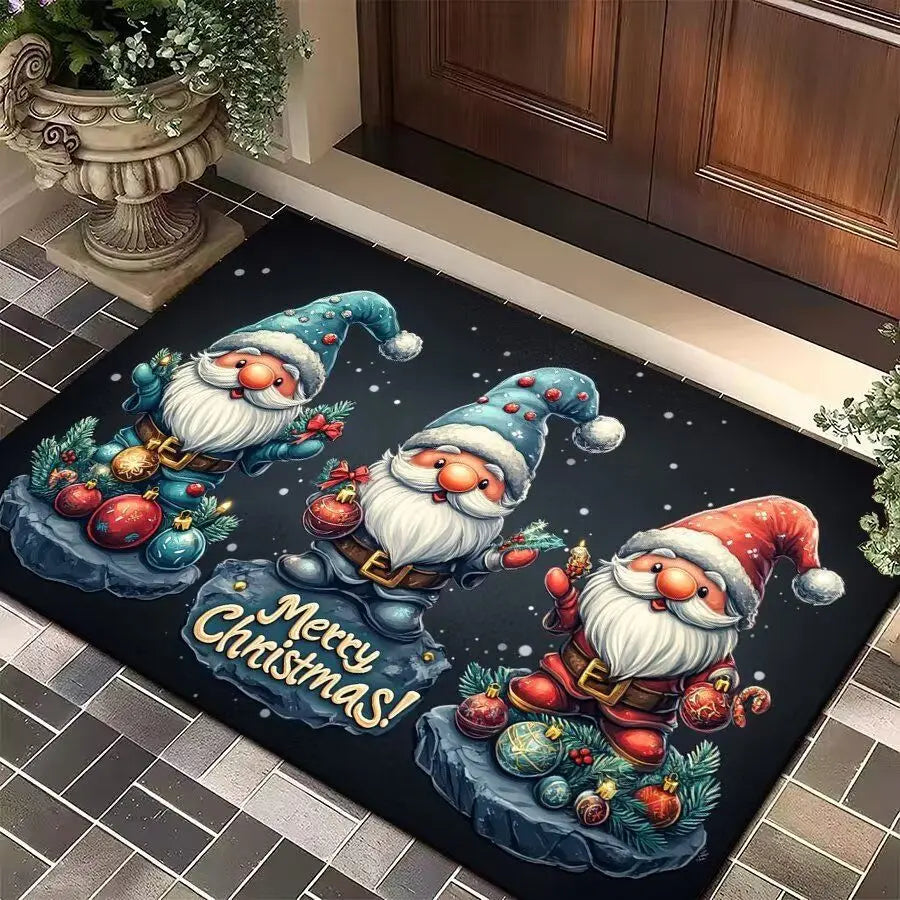 Christmas Flannel Welcome Doormat