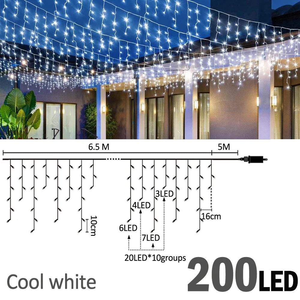 GlowCurtain LED RGBIC String Lights 6.5/20m 200/480LED