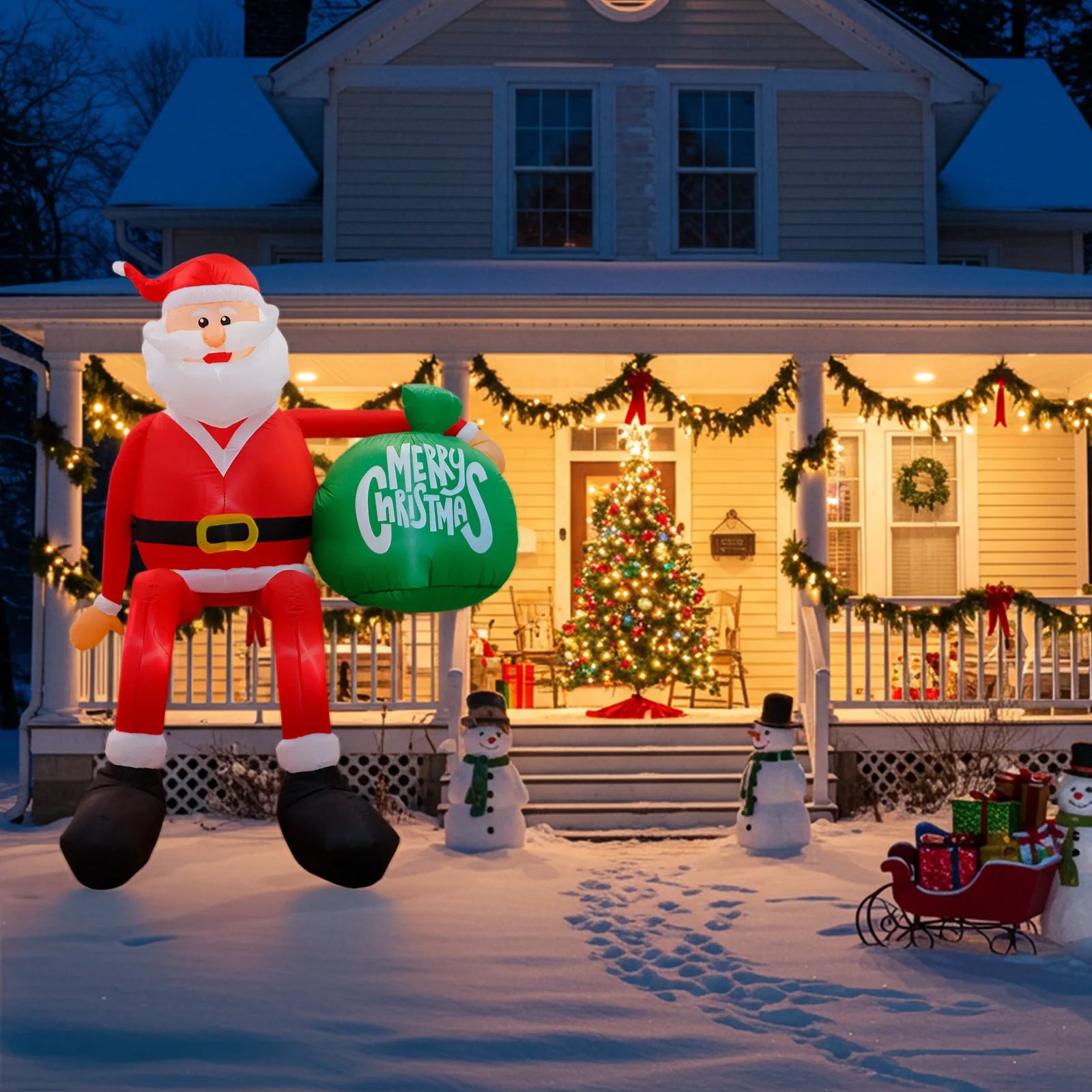 Santa Giant For Yard Roof 245CM