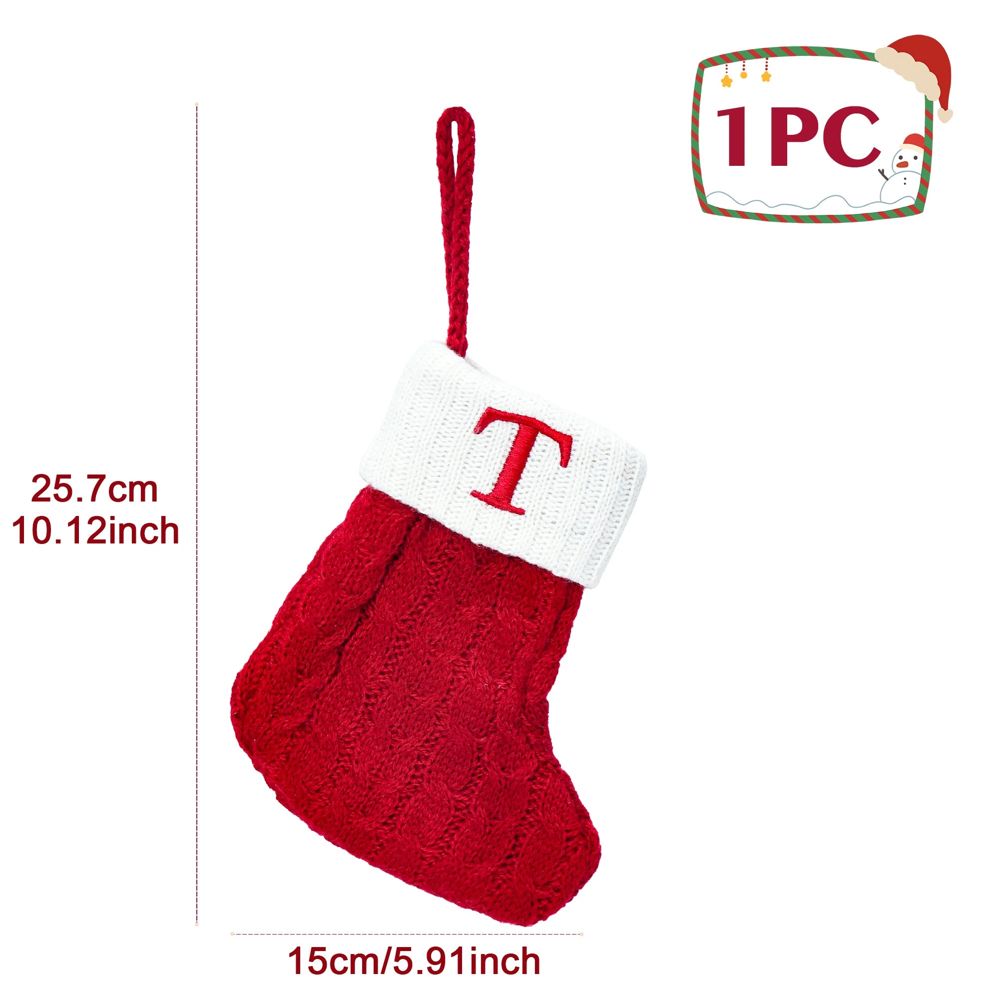 Nordic Snowflake Letter Stocking