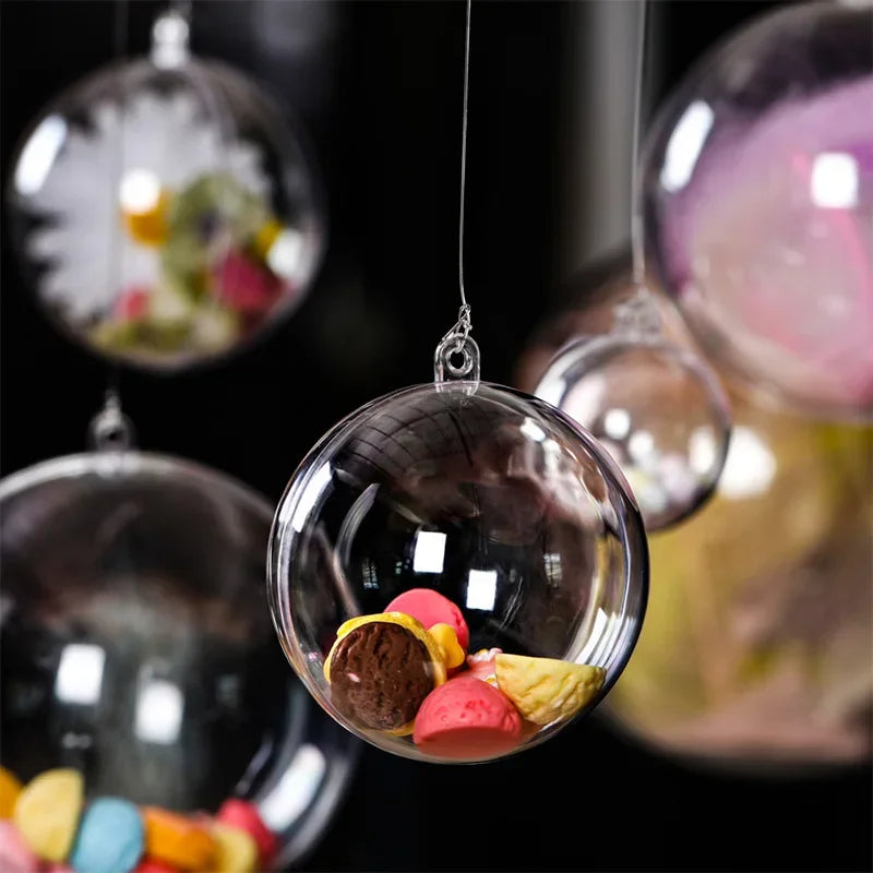 5 - 10 CM CrystalSphere DIY Fillable Bauble