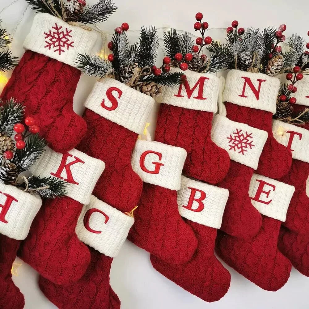 Nordic Snowflake Letter Stocking