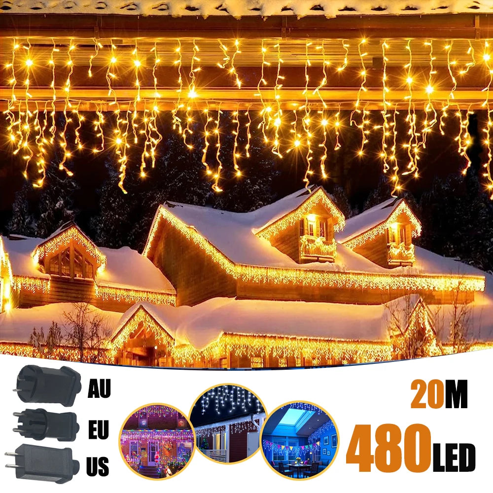 GlowCurtain LED RGBIC String Lights 6.5/20m 200/480LED