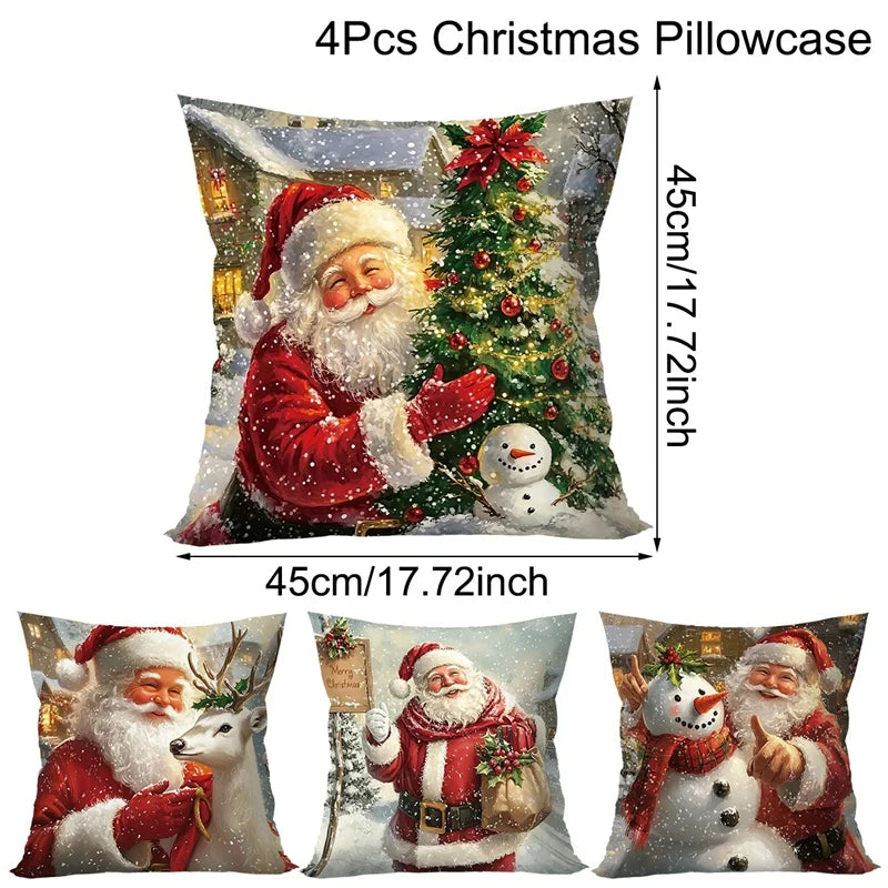 Festive Forest Holiday Pillow Cover