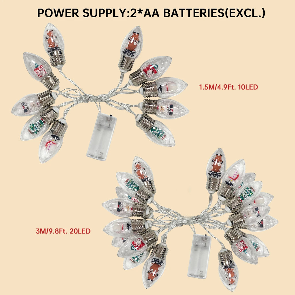 WinterGlow Snowball LED String Lights