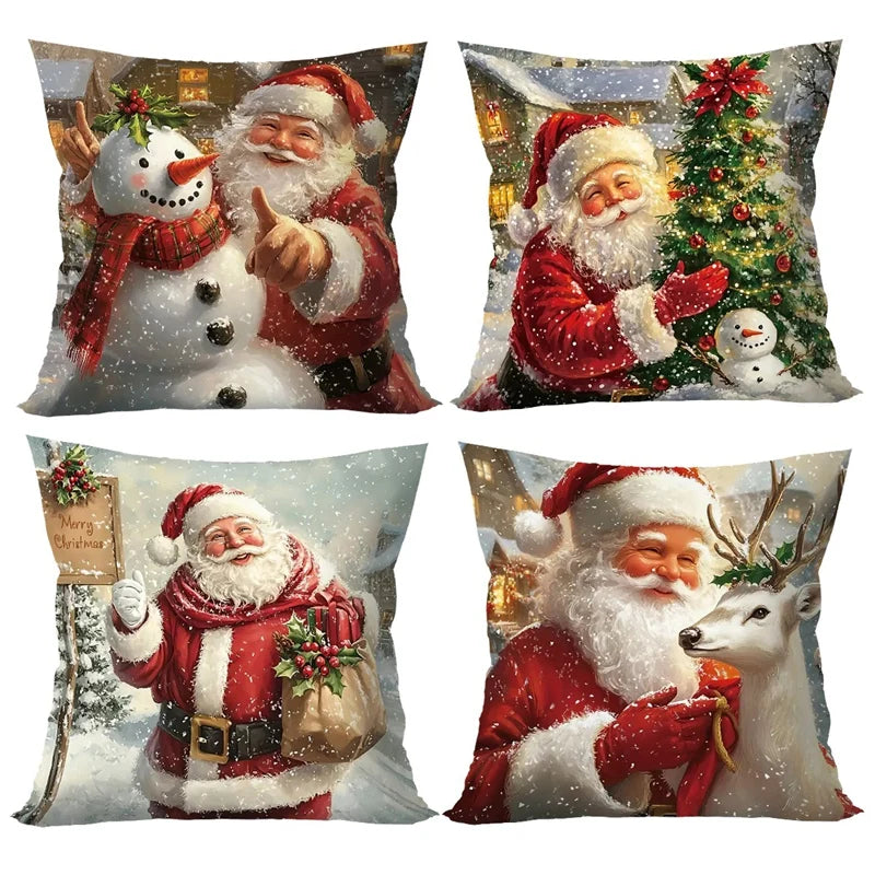 Festive Forest Holiday Pillow Cover