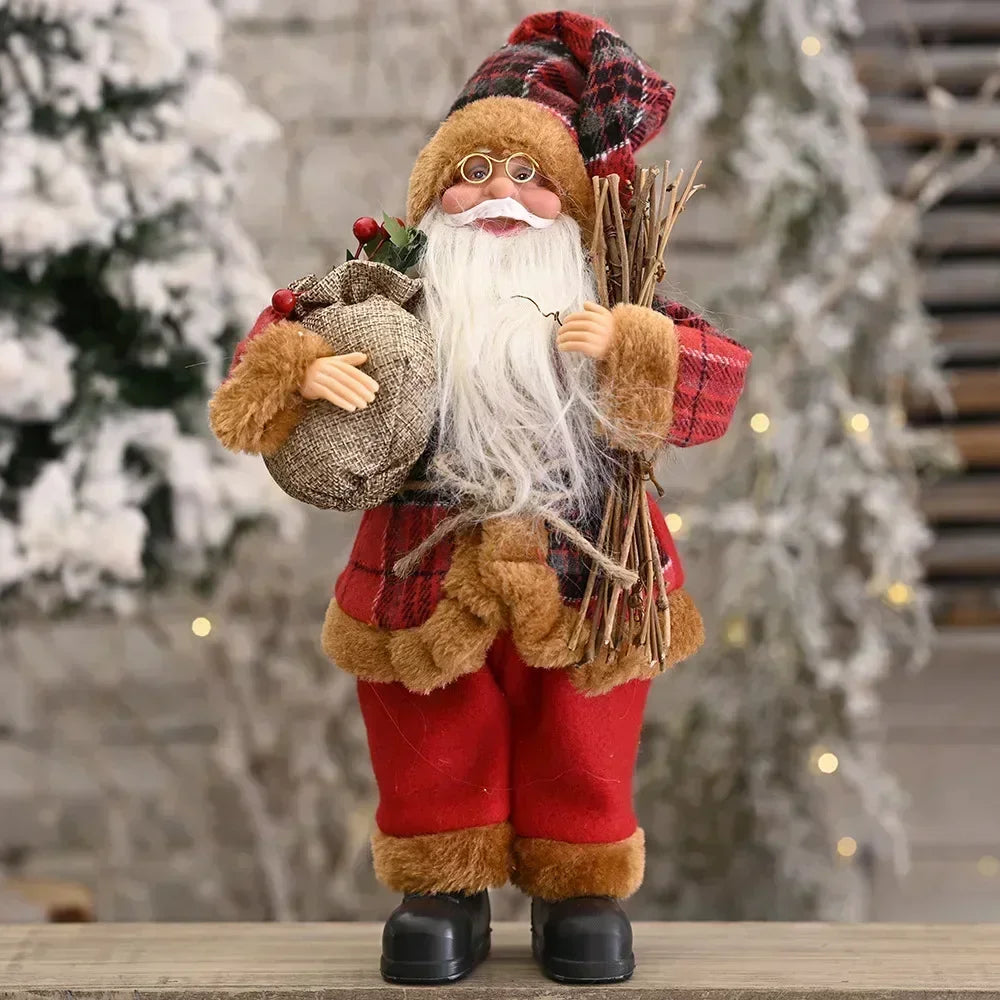 Festive Santa Plush Doll