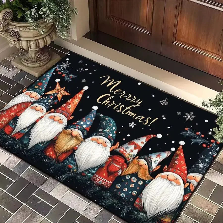 Christmas Flannel Welcome Doormat