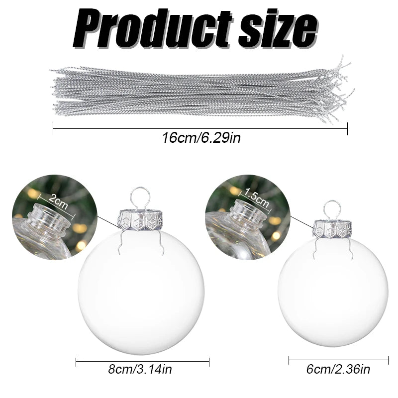 CrystalClear Holiday Bauble Set